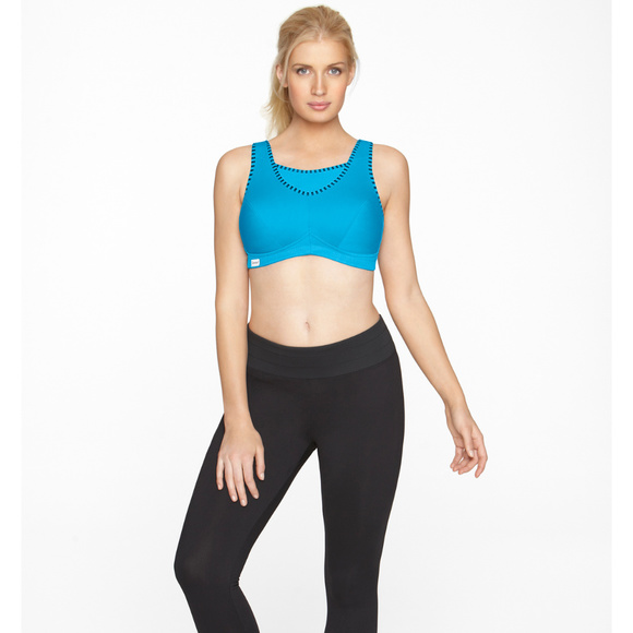 Glamorise Camisole Cami Sport Bra Blue Size 46G - Picture 5 of 7